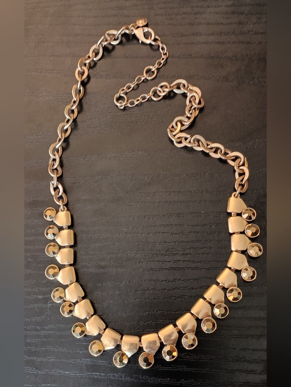 J Crew, 22inch Goldtone Adjustable Necklace
